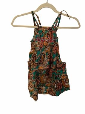 Raj Boho Paisley Tie Strap Dress 2T NWT Cotton Boutique